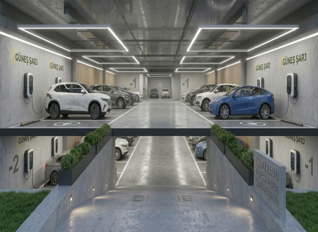 Kapalı Otopark ve Şarj